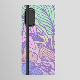Vaporwave Pastel Lilies Ultraviolet Cotton Candy Ombre Colors Spring Summer Android Wallet Case