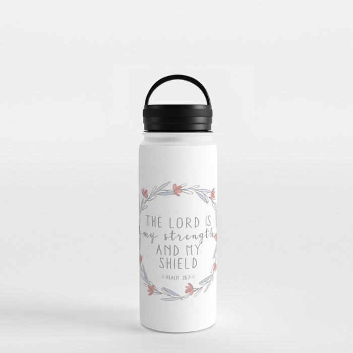 Stainless Steel Water Bottle with Biblical Greek Bible Quote