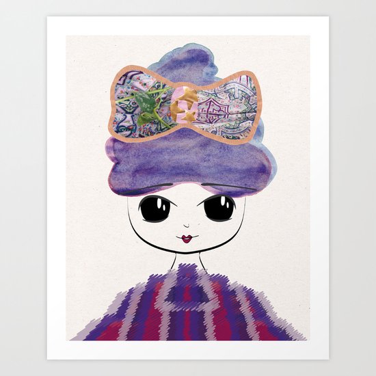 Lady Art Print