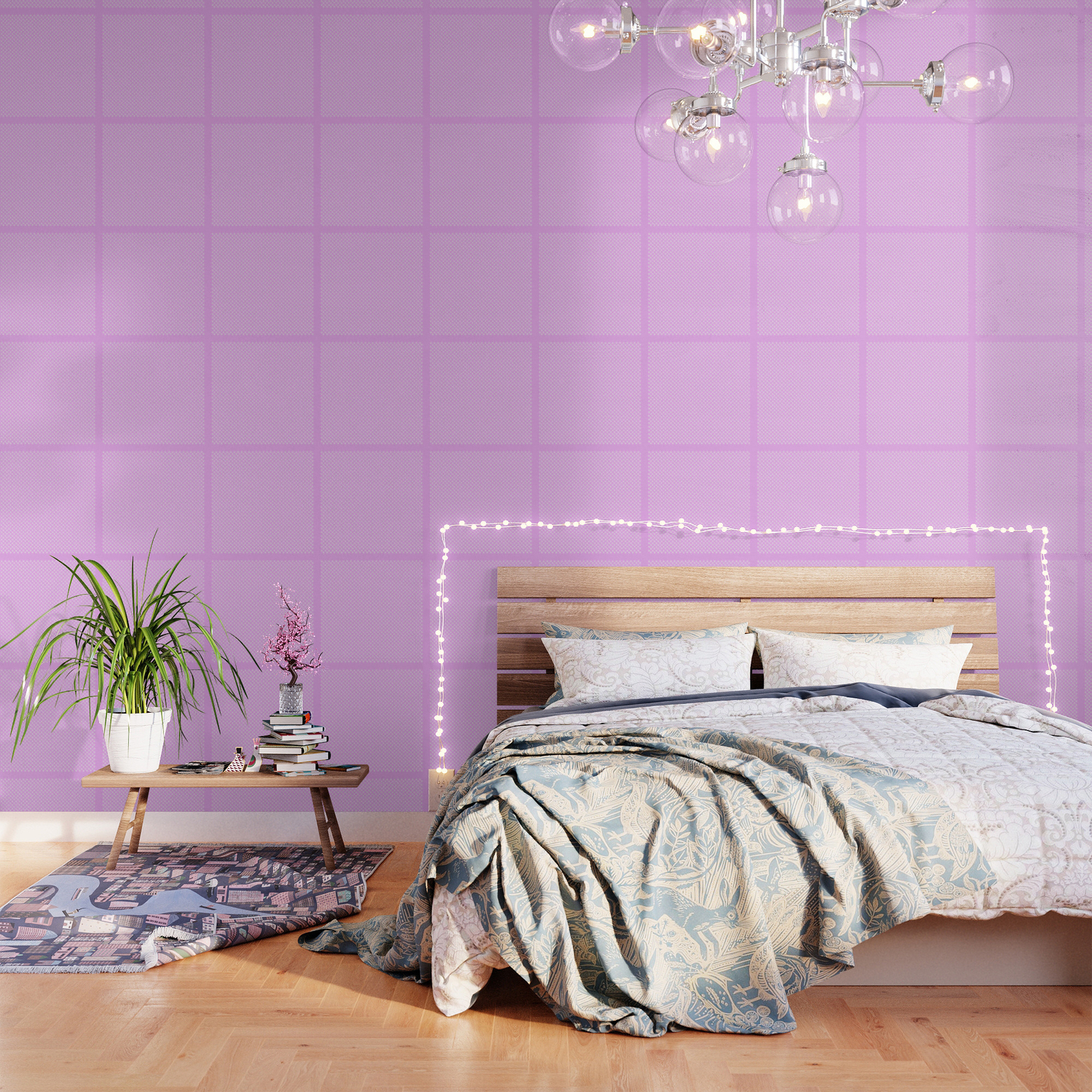 Tiny Paw Prints Pretty Pink Pattern Wallpaper By Denidesigns
