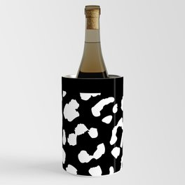 Black & White Leopard Print Wine Chiller
