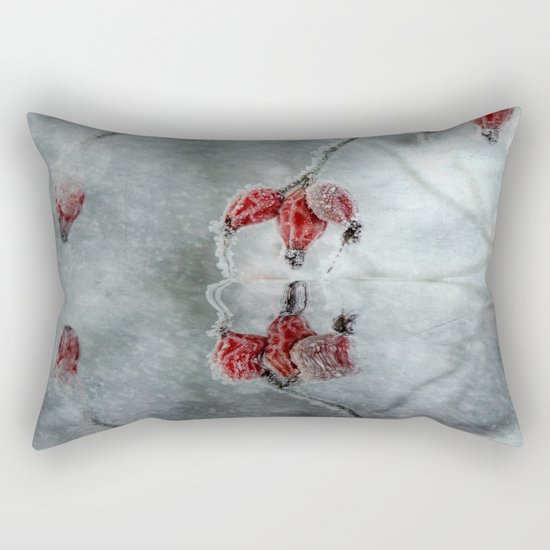 Purple cloak in winter Rectangular Pillow
