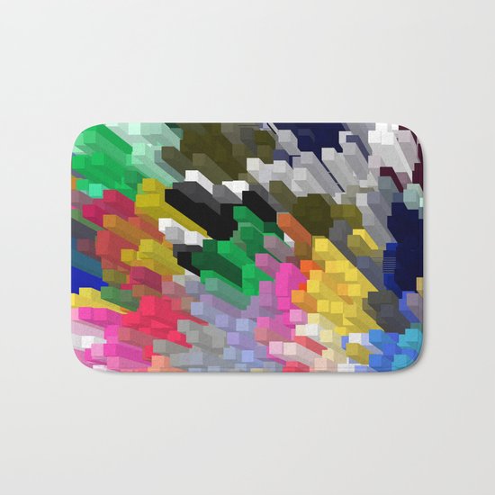 Colorful Skyscrapers Bath Mat