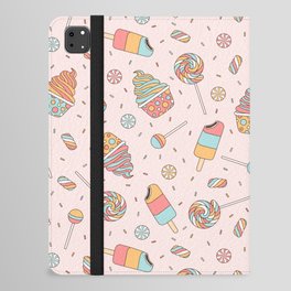 Sweet Candy Pattern in Pink iPad Folio Case