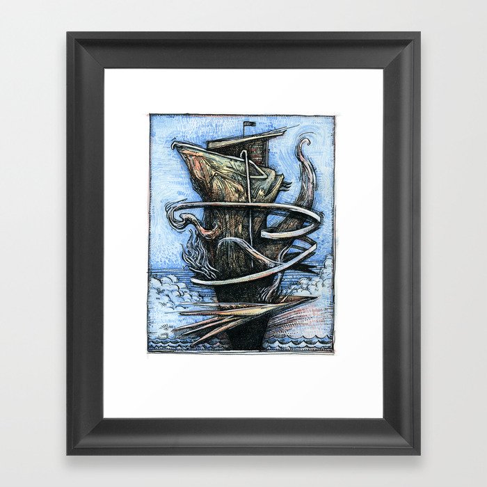 Ghost Ship Framed Art Print