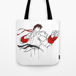 street fighter ryu character  fan art by me Tote Bag