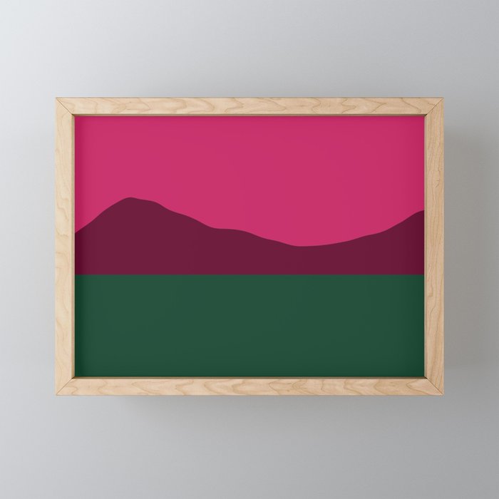Hot Pink Sage Framed Mini Art Print