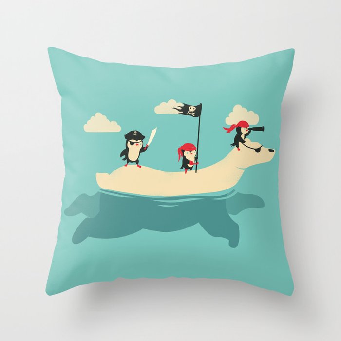 The Scourge of the Arctic Throw Pillow