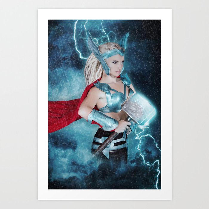 Female Thor Art Print