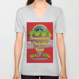 Somewhere Only We Know V Neck T Shirt