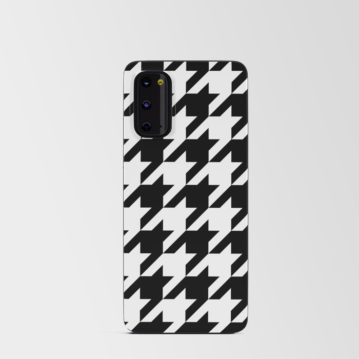 Big Black Houndstooth Pattern Android Card Case