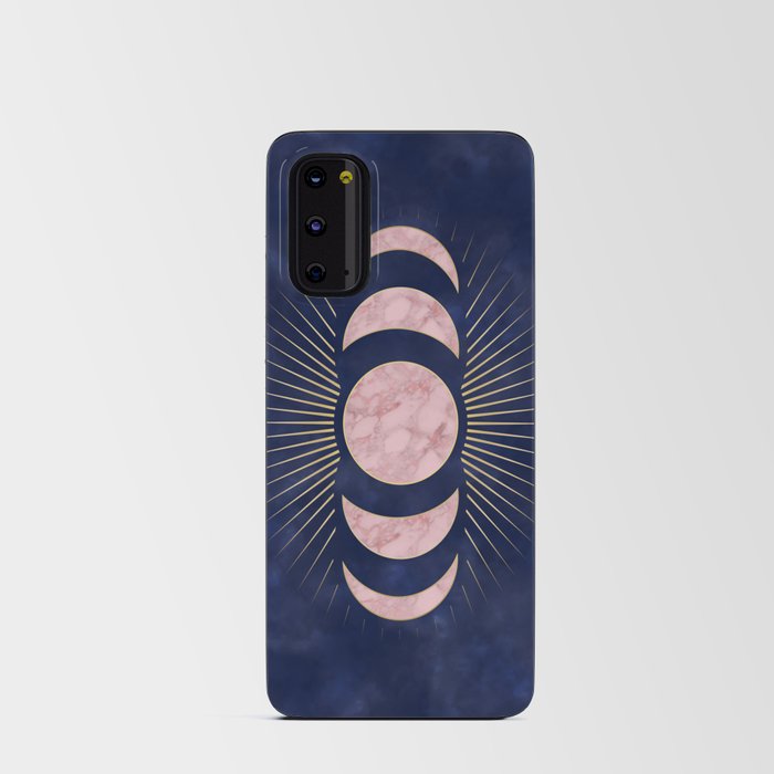 Phases of the Moon, Rose Gold Android Card Case