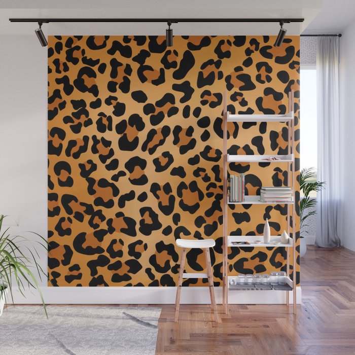 Modern Leopard Skin Print Wall Mural