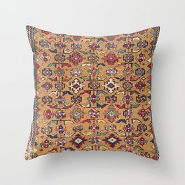 Mustard Khyrdagyd // 19th Century Colorful Dark Red Purple Southwestern Cowboy Ornate Accent Pattern Throw Pillow