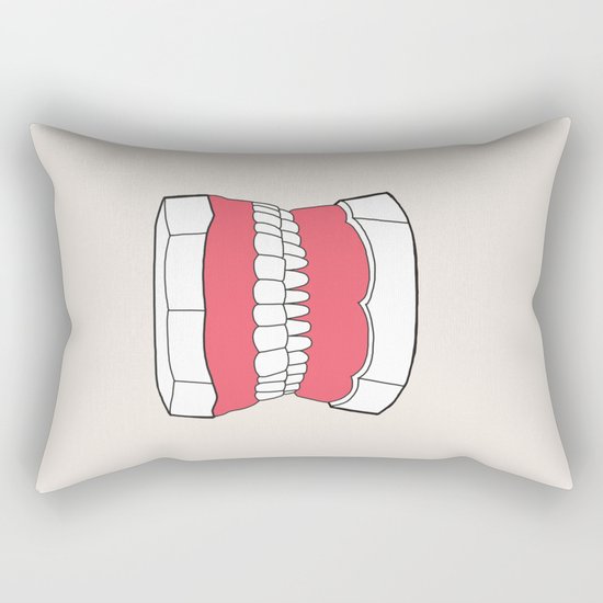 Uzual Teeth Rectangular Pillow