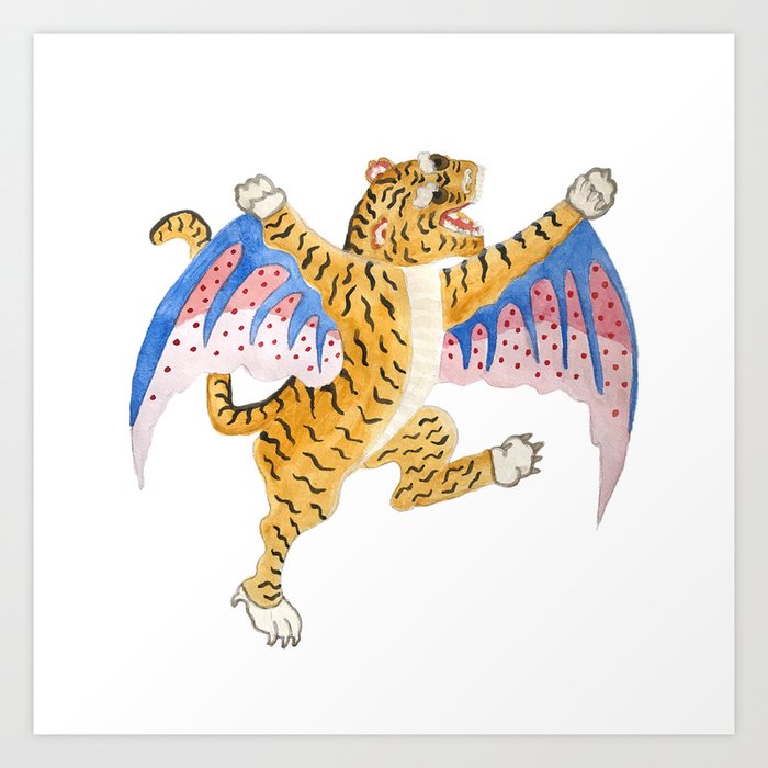 Flying Tiger Art Print