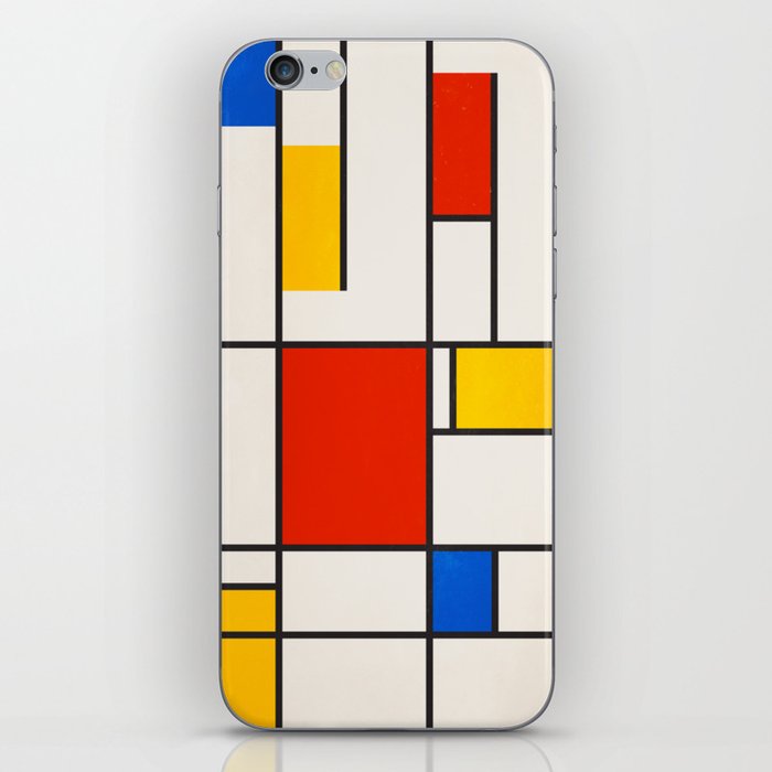 Retro Geometry: Mondrian Edition iPhone Skin