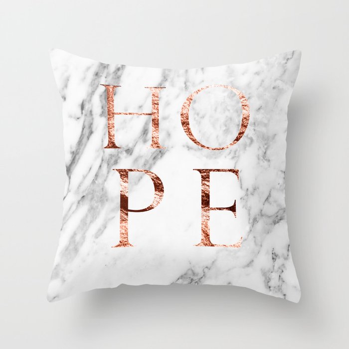 Rose gold marble hotsell cushion