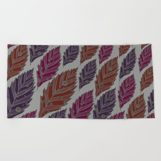 Leaf 16 Beach Towel