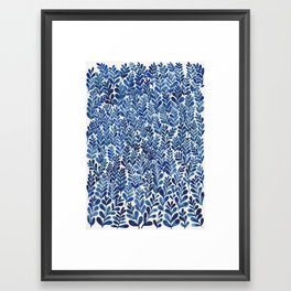 Indigo blues Framed Art Print