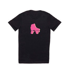 Just Skate II - Pink Purple Roller Skate Illustration On Pastel Lilac  T Shirt