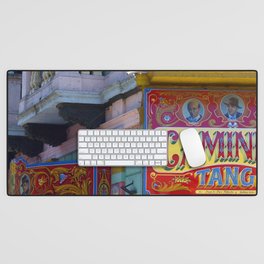 Argentina Photography - The Caminito Street In Buenos Aires Desk Mat