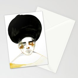 Serenity with Fluffy Afro Stationery Cards