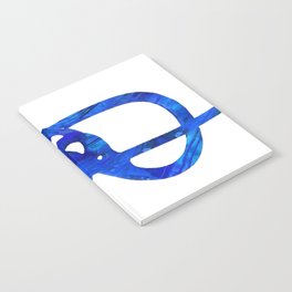 Blue And White Abstract Art - Tangled Up Notebook