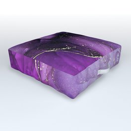 Violet velvet marble fantasy Outdoor Floor Cushion