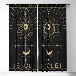 Le Soleil or The Sun Tarot Blackout Curtain