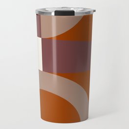 Abstract geometric arch circle colorblock 4 Travel Mug
