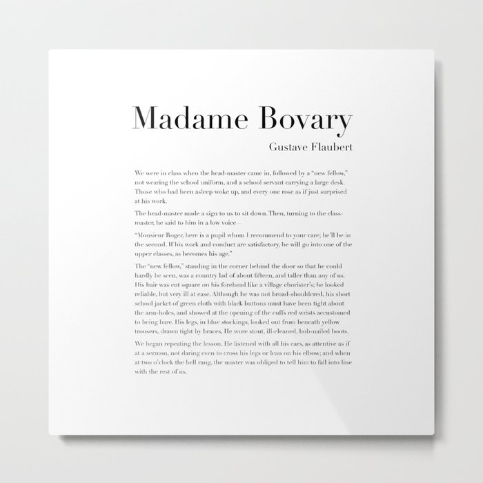 Madame Bovary by Gustave Flaubert Metal Print