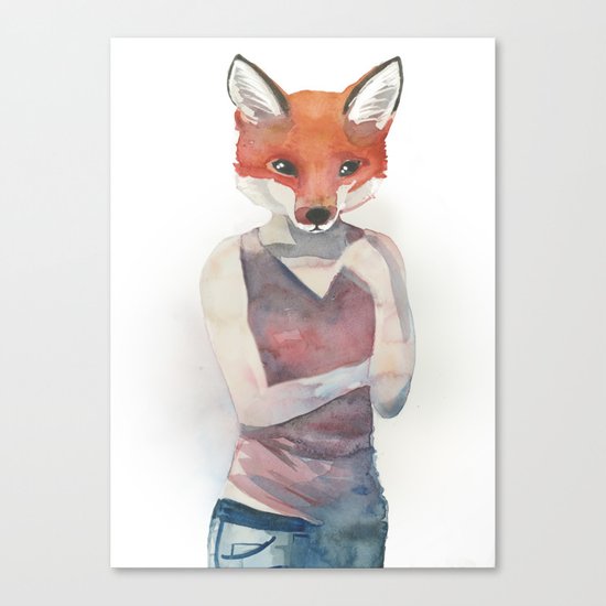 Foxy Canvas Print