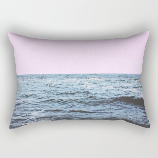 Sea + Pink Rectangular Pillow