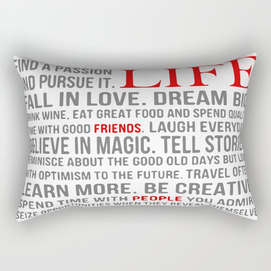 All about life Rectangular Pillow