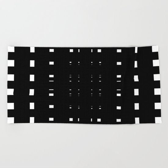 Perceive Depth In Black And White Beach Towel