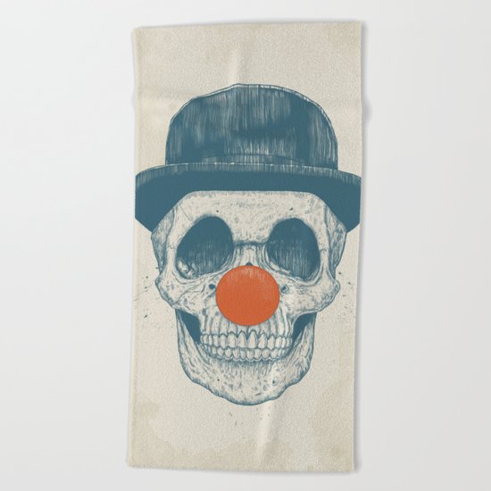 Dead clown Beach Towel