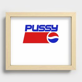 PuSSY Classic T-Shirt Recessed Framed Print