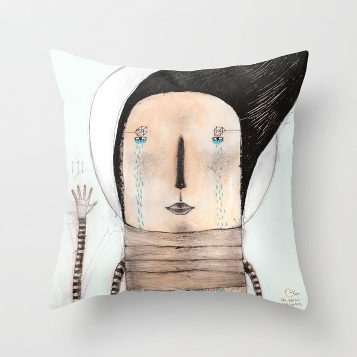 Letting go doesn't mean giving up... it means moving on.  Throw Pillow