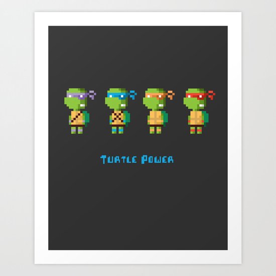 Turtle Power Art Print