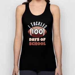 Days Of School 100th Day 100 Ball Football Unisex Tank Top