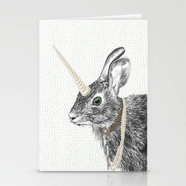 uni-hare All animals are magical Stationery Cards