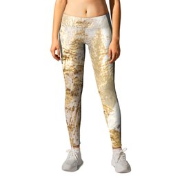 Modern White And Gold Brush Painted Background Texture, Unique Artistic Work Leggings | Graphicdesign, Background, Pattern, Illustration, Texture, White, Watercolor, Abstract, Acrylic, Brush 