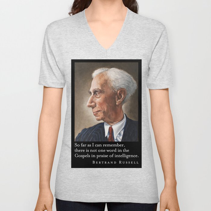 Bertrand Russell V Neck T Shirt