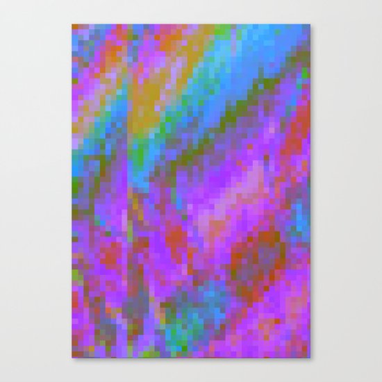 RAINBOW GLITCH ART Canvas Print