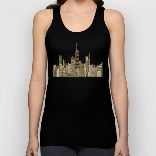 chicago vintage Unisex Tank Top