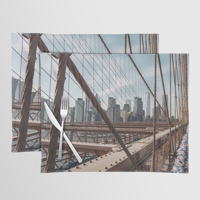 Brooklyn Bridge on a Winter Day Placemat
