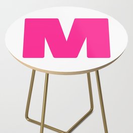 M (Dark Pink & White Letter) Side Table