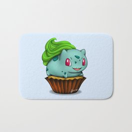 Bulba Cupcake Bath Mat | Sweets, Green, Cute, Adorable, Cupcakes, Bulba, Cupcake, Graphicdesign, Anime, Dessert 