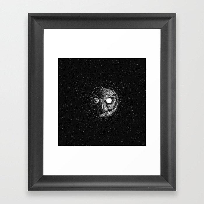 Moon Blinked Framed Art Print